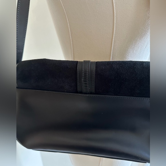 Ann Taylor Loft Black Faux Suede Bag - Picture 4 of 10